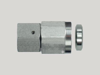 Edelstahl Manometerverschraubung mit Dichtkegel 
MVE-DKOS-06-G 1/2\\
