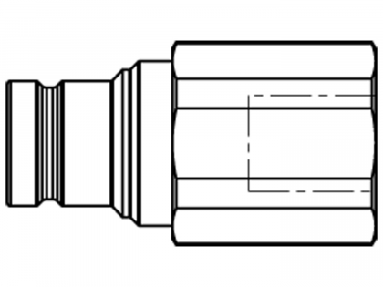 Parker Flat-Face Couplings Plug 
according to ISO 16028
FEM-252-4FB
Size 1 - IG 1/4\\