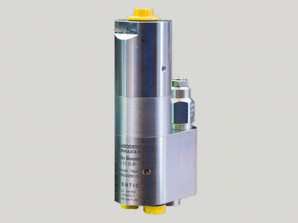
Pressure intensifier, stainless with valve